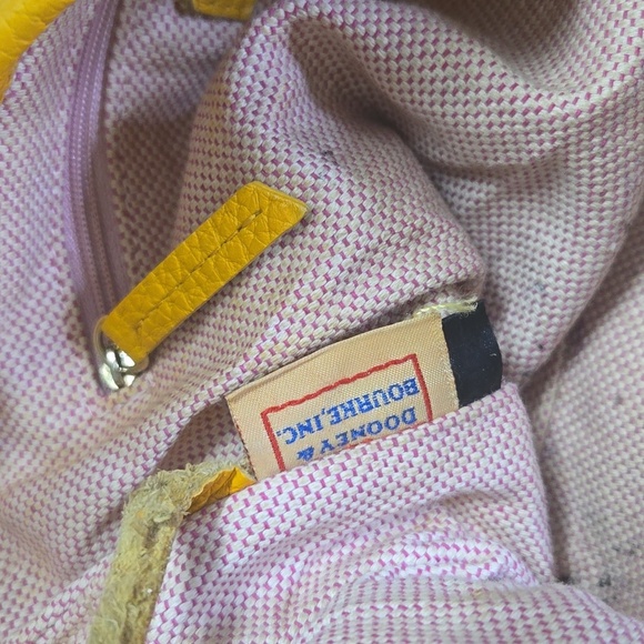 Dooney & Bourke Golden Yellow Pebble Leather Handbag - Picture 12 of 13